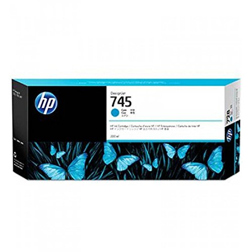 HP 745 (F9K03A) Original Tintenpatrone für DesignJet, Cyan, 300 ml von HP