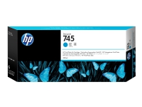 HP 745 DesignJet Druckerpatrone Cyan, 300 ml, Hohe (XL-) Ausbeute, Tinte auf Pigmentbasis, 300 ml, 1 Stück(e) von HP