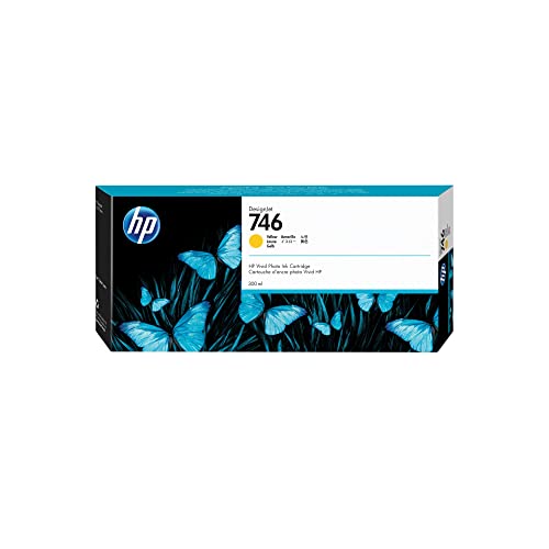 HP 746 (P2V79A) Original Tintenpatrone, Fototinte für DesignJet, 300 ml, Gelb von HP