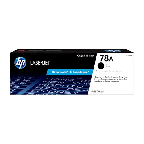 HP 78A (CE278A) Schwarz Original Toner für HP Laserjet Pro P1566, P1606dn, M1536dnf von HP