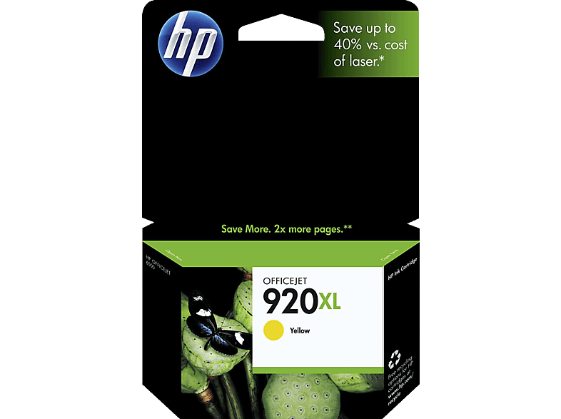 HP 920XL Tintenpatrone Gelb (CD974AE) von HP