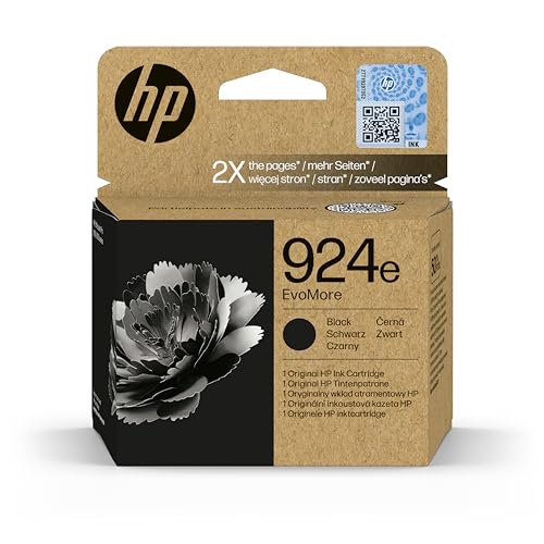 HP 924e EvoMore Schwarz Original Druckerpatrone von HP