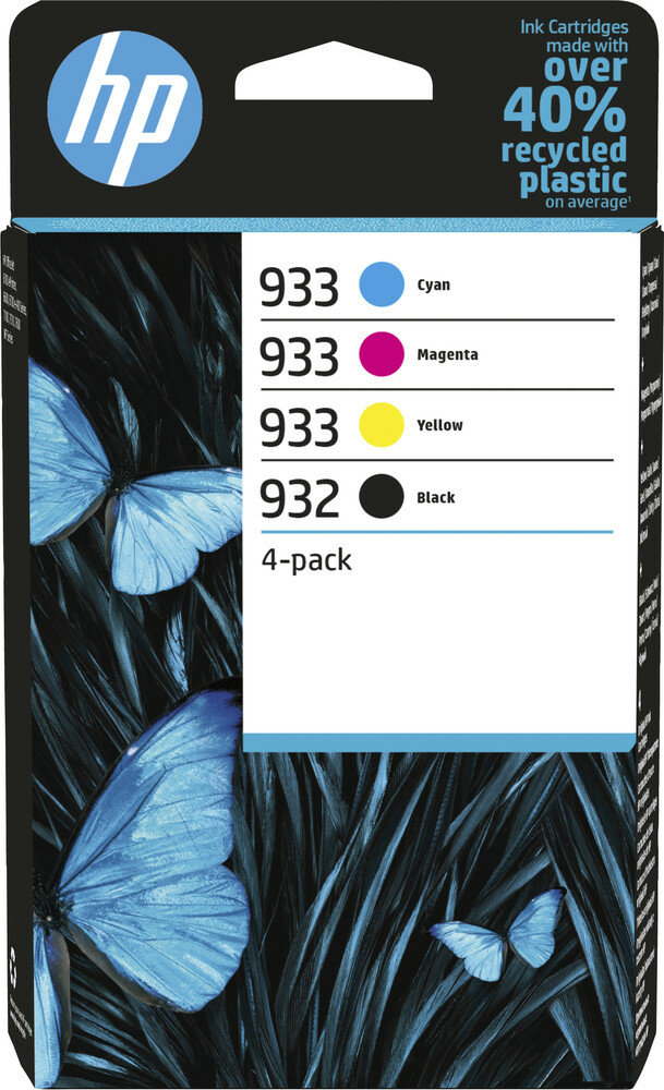 HP 932 Schwarz/933 Cyan/Magenta/Gelb Original-Druckerpatronen, 4er-Pack HP 932 Schwarz/933 Cyan/Magenta/Gelb Original-Druckerpatronen, 4er-Pack von HP