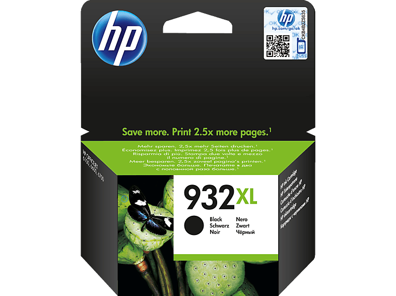 HP 932XL Tintenpatrone Schwarz (CN053AE) von HP