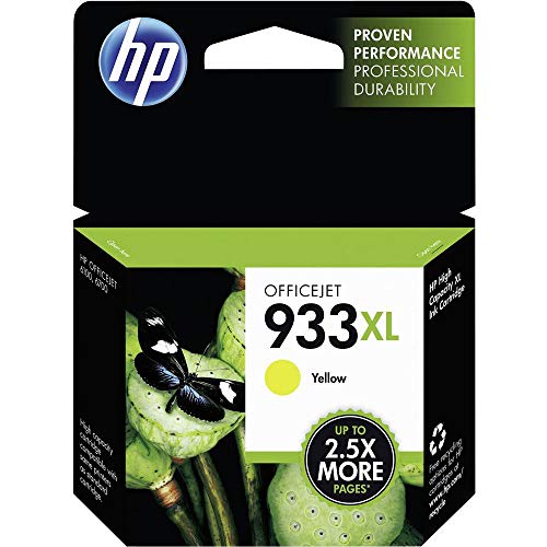 HP 933XL Gelb Original Druckerpatronen mit hoher Reichweite für HP OfficeJet 7510, 7612, 7110, 6700, 6100, 6600, Gelb, XL HP 933XL Gelb Original Druckerpatronen mit hoher Reichweite für HP OfficeJet 7510, 7612, 7110, 6700, 6100, 6600, Gelb, XL von HP