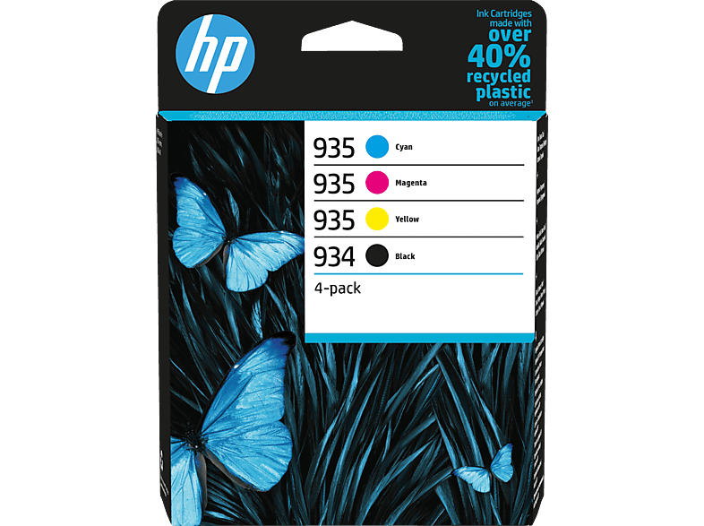 HP 934 Tintenpatronen Schwarz, Cyan, Magenta, Gelb von HP