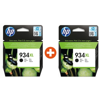 HP 934XL Original Druckerpatrone Schwarz C2P23AE (2 Stk) von HP