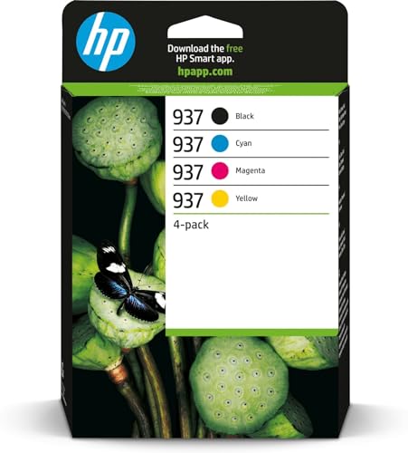 HP 937 CMYK Original Ink Cartridge 4-Pack, 6C400NE#301 HP 937 CMYK Original Ink Cartridge 4-Pack, 6C400NE#301 von HP