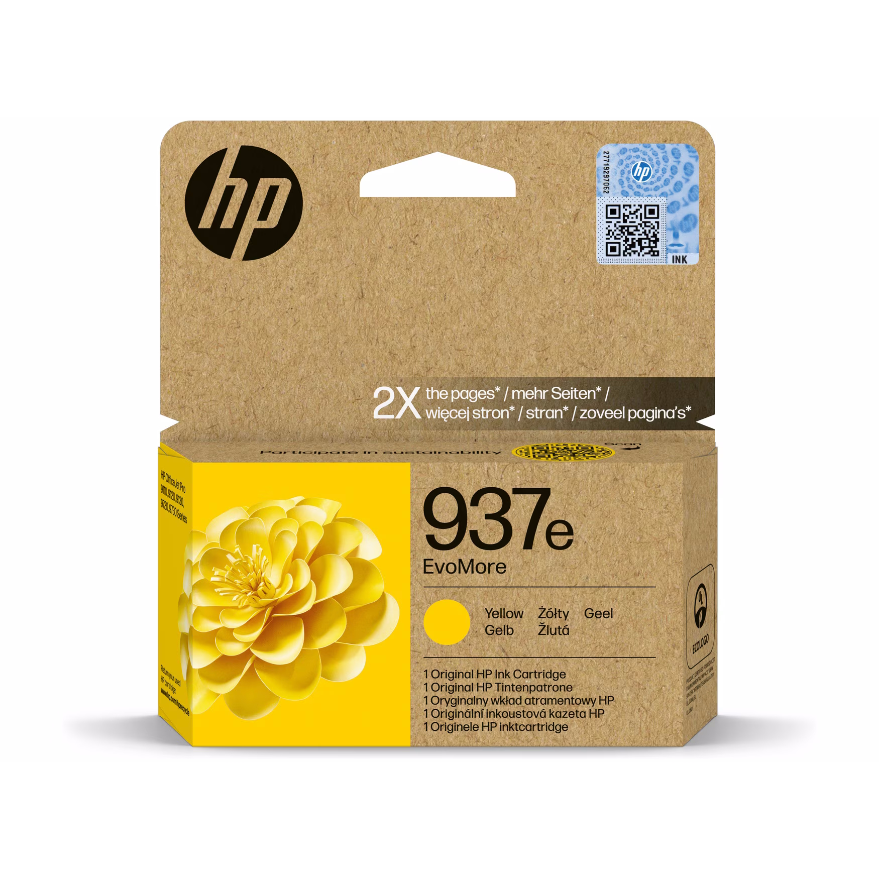 HP 937e EvoMore (4S6W8NE) Original Druckerpatrone Gelb von HP