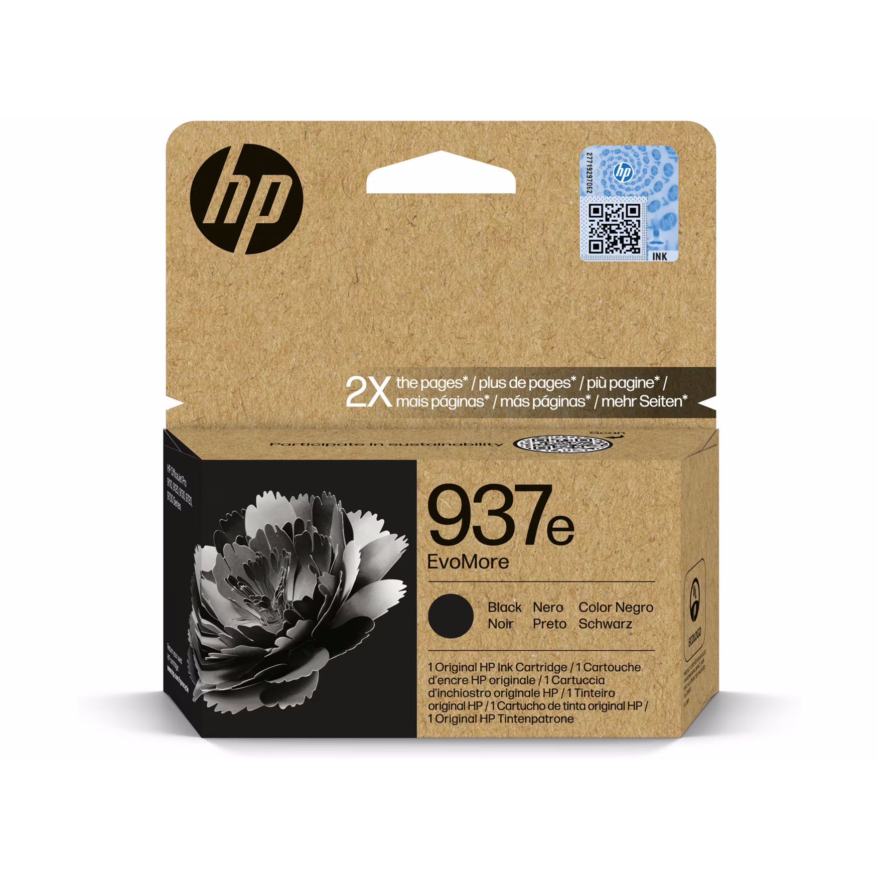 HP 937e EvoMore (4S6W9NE) Original Druckerpatrone Schwarz von HP