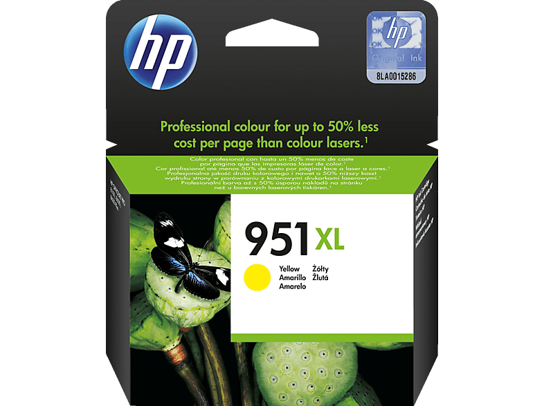 HP 951XL Tintenpatrone Gelb (CN048AE) von HP
