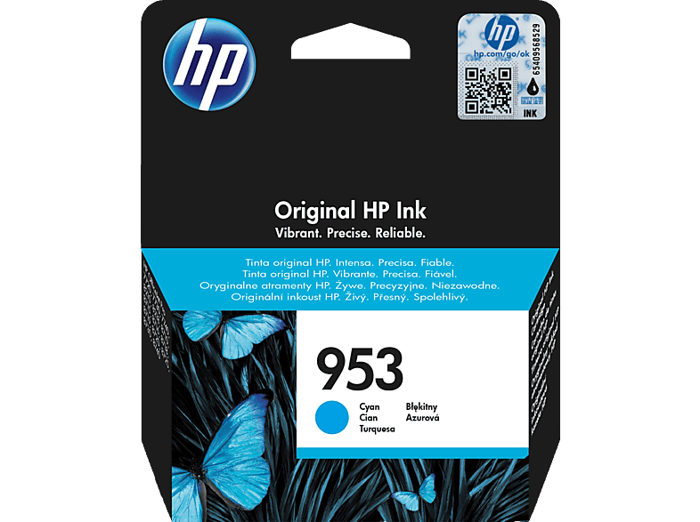 HP 953 Tintenpatrone Cyan (F6U12AE) von HP