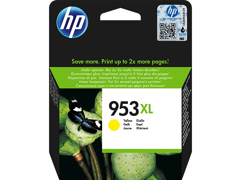 HP 953XL Tintenpatrone Gelb (F6U18AE) von HP