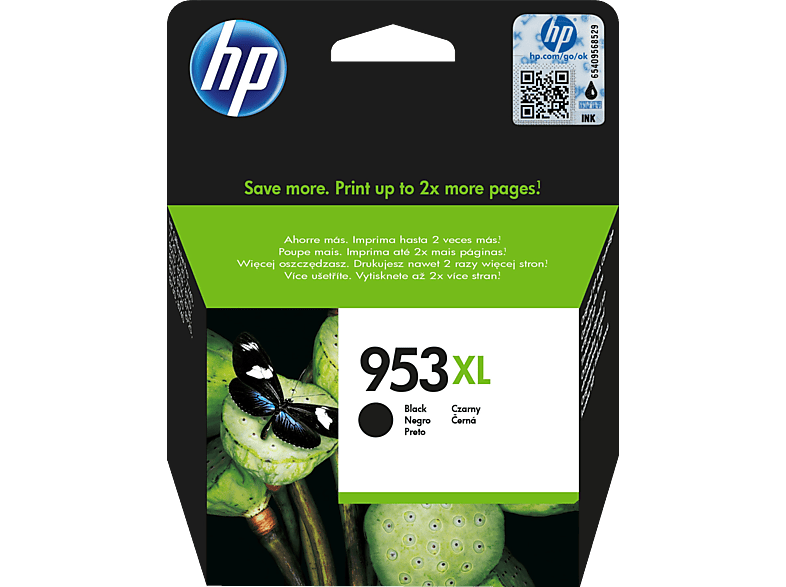 HP 953XL Tintenpatrone Schwarz (L0S70AE) von HP