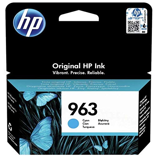 HP 963 (3JA23AE) Blau Original Druckerpatrone für HP OfficeJet Pro 9010, 9012, 9015, 9016, 9019, 9020, 9022, 9025, Cyan von HP