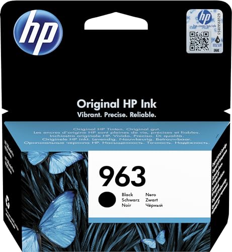 HP 963 (3JA26AE) Schwarz Original Druckerpatrone für HP OfficeJet Pro 9010, HP OfficeJet Pro 9020 von HP