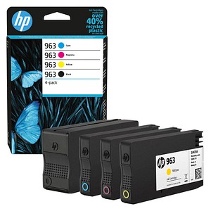 HP 963 (6ZC70AE) schwarz, cyan, magenta, gelb Druckerpatronen, 4er-Set von HP