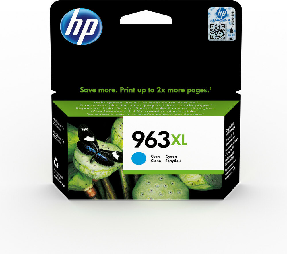 HP 963XL Cyan Original Druckerpatrone mit hoher Reichweite von HP