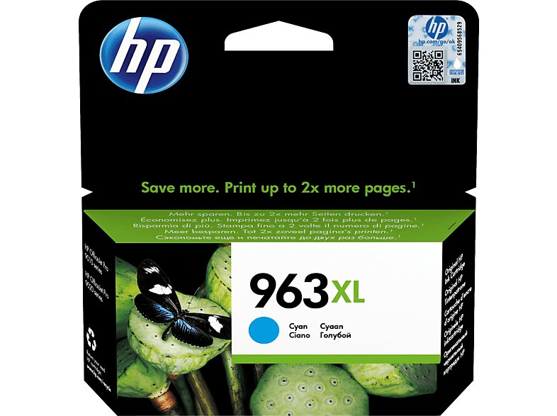HP 963XL Tintenpatrone Cyan (3JA27AE) von HP