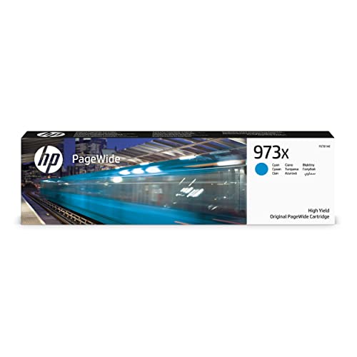 HP 973X (F6T81AE) Original Druckerpatrone Blau mit hoher Reichweite für HP PageWide Pro 452, XL von HP