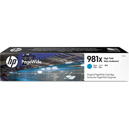 HP 981X (L0R09A) Blau Original PageWide Druckerpatrone mit hoher Reichweite für HP PageWide Enterprise, XL von HP