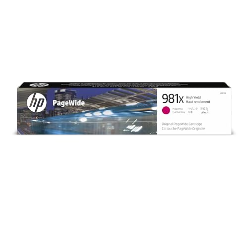 HP 981X (L0R10A) Rot Original PageWide Druckerpatrone mit hoher Reichweite für HP PageWide Enterprise, XL von HP