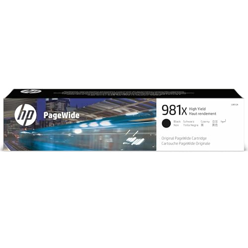 HP 981X (L0R12A) Schwarz Original PageWide Druckerpatrone mit hoher Reichweite für HP PageWide Enterprise, XL von HP