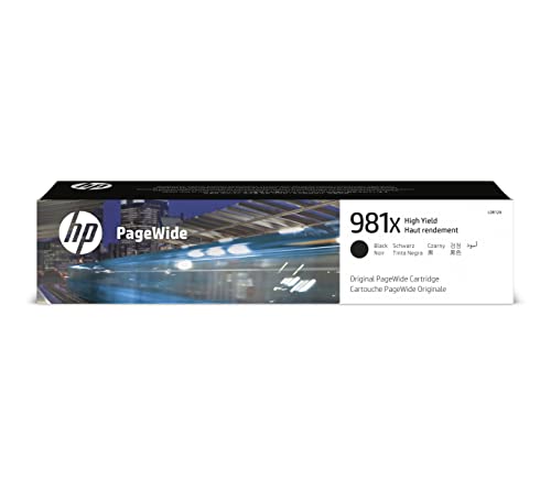 HP 981X (L0R12A) Schwarz Original PageWide Druckerpatrone mit hoher Reichweite für HP PageWide Enterprise, XL von HP