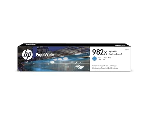 HP 982x (T0B27A) Original Tintenpatrone mit hoher Reichweite für PageWide Drucker, Cyan von HP
