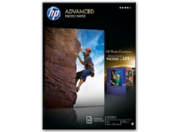 HP Advanced Fotopapier, glänzend, 250 g/m2, A4 (210 x 297 mm), 25 Blatt, Glanz, 250 g/m², A4, Schwarz, Blau, Weiß, 25 Blätter, Business von HP