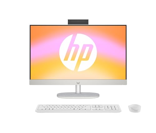 HP All-in-One PC | 23,8" FHD-Display | AMD Ryzen 7 7730U | 16 GB DDR4 RAM | 512 GB SSD | AMD Radeon -Grafikeinheit | Windows 11 Home | Weiß von HP