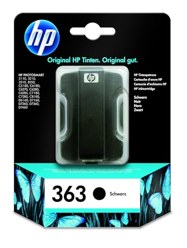 HP C8721EE 363 Schwarz Original Druckerpatrone für HPPhotosmart von HP