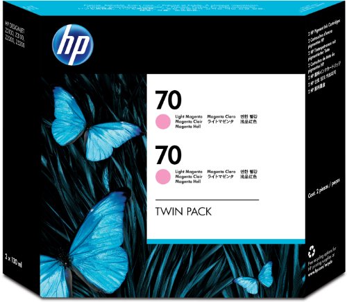 HP CB346A 70 Tintenpatrone hell magenta 2 x 130ml 2er-Pack von HP