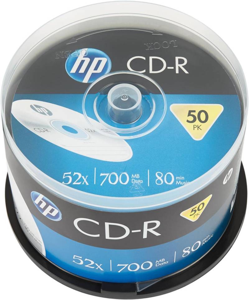 HP CD-R 700MB 52x 50er Cakebox Spindel von HP Inc.