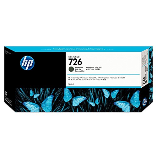 HP CH575A 726 Mattschwarz Original Druckerpatrone mit hoherReichweite(300ml)fürHPDesignJet von HP