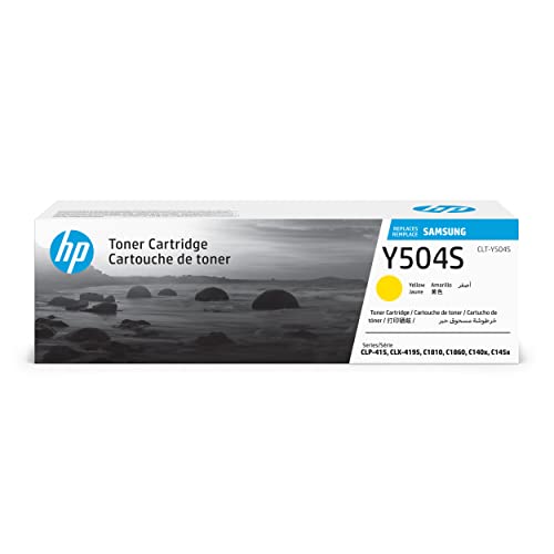 HP CLT-Y504S (SU502A) Original Toner Gelb (Kompatibel mit: CLP-415N, 415NW / Xpress C1810W, C1404W, C1860FW, C1454FW, C1454N, C1453FW / CLX-4195N, 4195FN, 4195FW) von HP