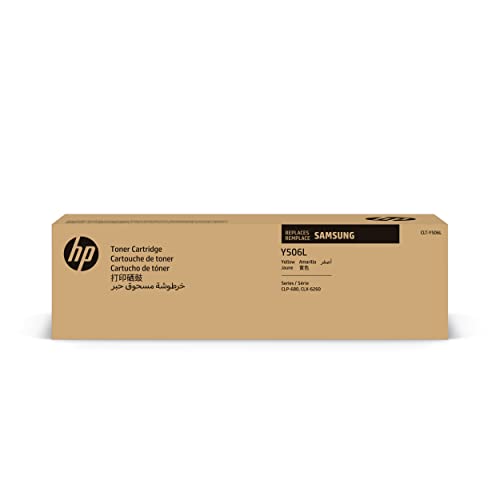 HP CLT-Y506L (SU515A) Original Toner Gelb (Hohe Reichweite, Kompatibilität: CLP-680ND, 680DW / CLX-6260ND, 6260FD, 6260FR, 6260FW) 3.500 Seiten von HP
