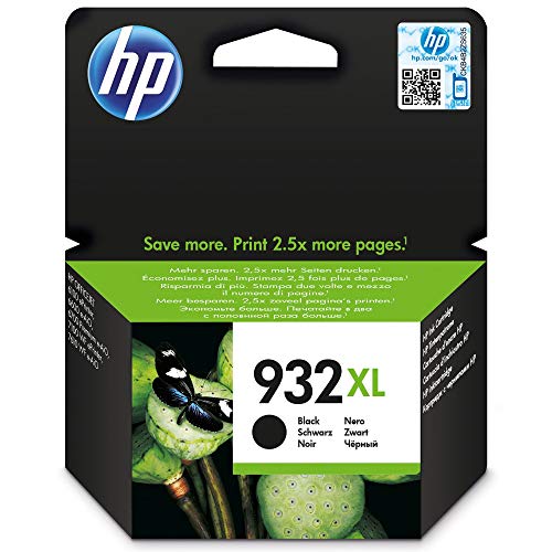 HP CN053AE 932XL schwarz Original Druckerpatronen mit hoher Reichweite für HP OfficeJet 7510, 7612, 7110, 6700, 6100, 6600 von HP