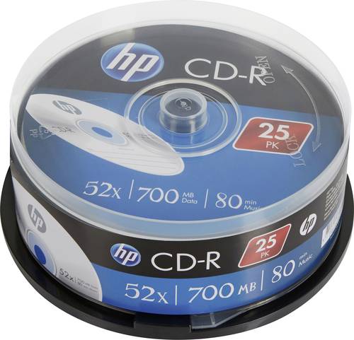 HP CRE00015 CD-R Rohling 700 MB 25 St. Spindel von HP