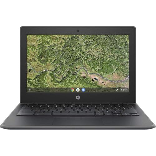 HP Chromebook 11A G8 Laptop, 29,5 cm (11,6 Zoll) HD, AMD A4-9120C, 4 GB RAM, 32 GB SSD, Amerikanische Tastatur, Windows 10 Pro (Generalüberholt) von HP