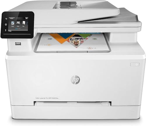 HP Color LaserJet Pro M283fdw Multifunktions-Farblaserdrucker (Drucker, Scanner, Kopierer, Fax, WLAN, LAN, Duplex, Airprint) weiß von HP