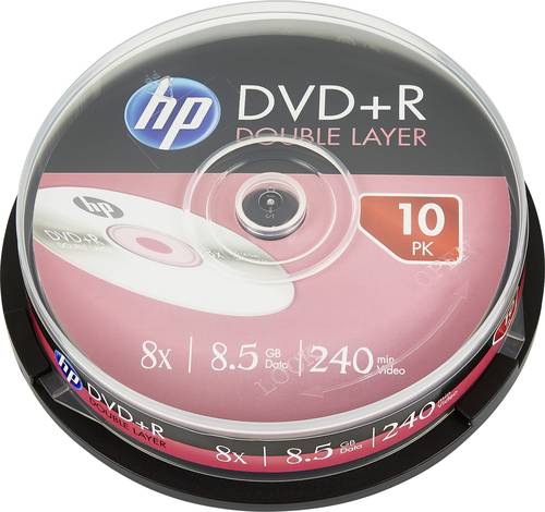 HP DRE00060 DVD+R DL Rohling 8.5GB 10 St. Spindel von HP