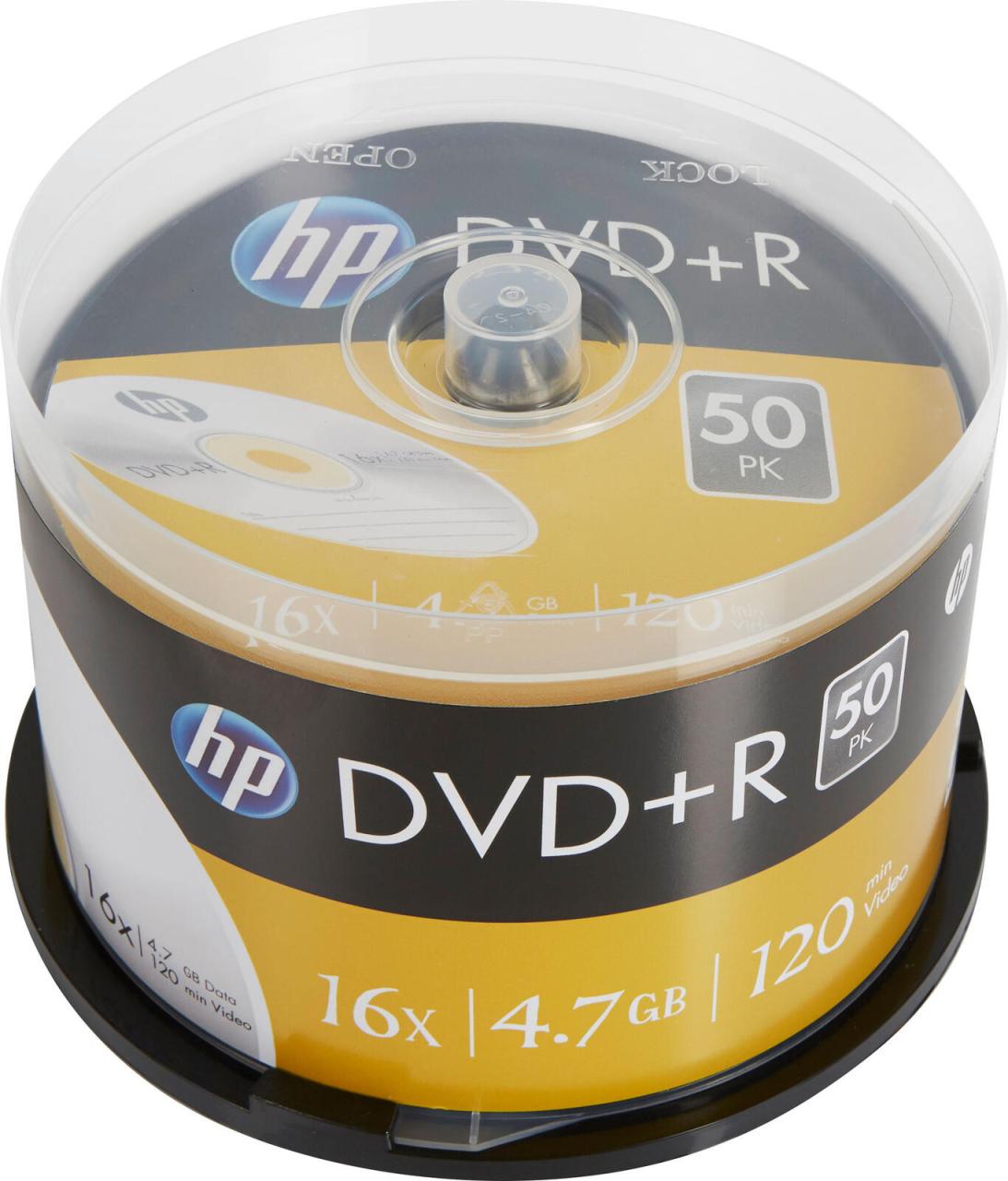 HP DVD+R 4,7GB 50er Cakebox Spindel HP DVD+R 4,7GB 50er Cakebox Spindel von HP Inc.