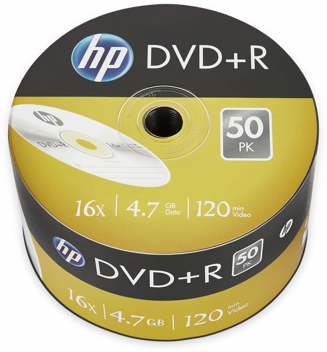 HP DVD+R 4.7GB, 120Min, 16x, Bulk-Pack, 50 CDs von HP