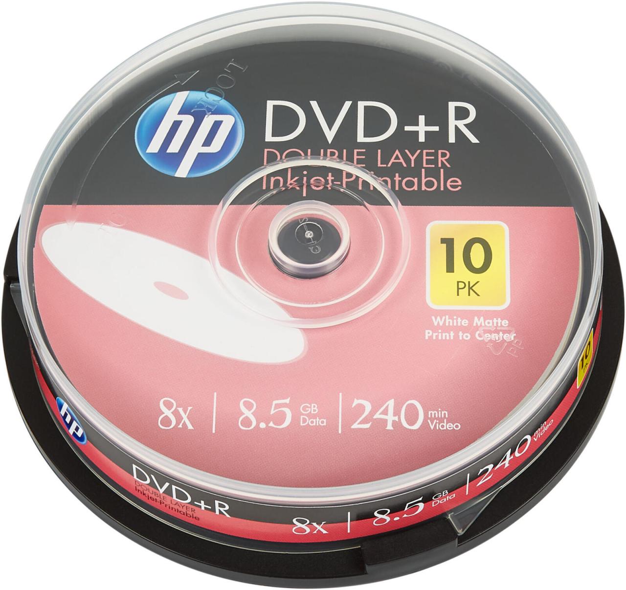 HP DVD+R DL 8,5GB Pri 10er Cakebox Spindel von HP