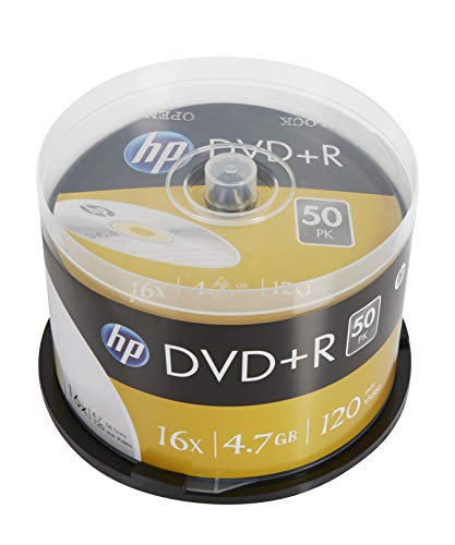 HP DVD+R Rohlinge Silver Surface, 50er Spindel DVD+R 4,7 GB von HP