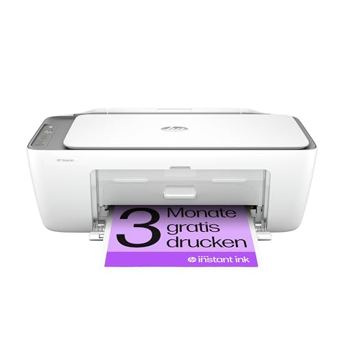 HP DeskJet 2820e Multifunktionsdrucker, 3 Monate gratis drucken mit HP Instant Ink inklusive, Drucker, Scanner, Kopierer, WLAN von HP