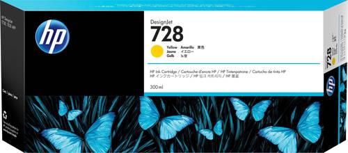 HP Druckerpatrone 728 Original Gelb 300ml F9K15A 1St. HP Druckerpatrone 728 Original Gelb 300ml F9K15A 1St. von HP
