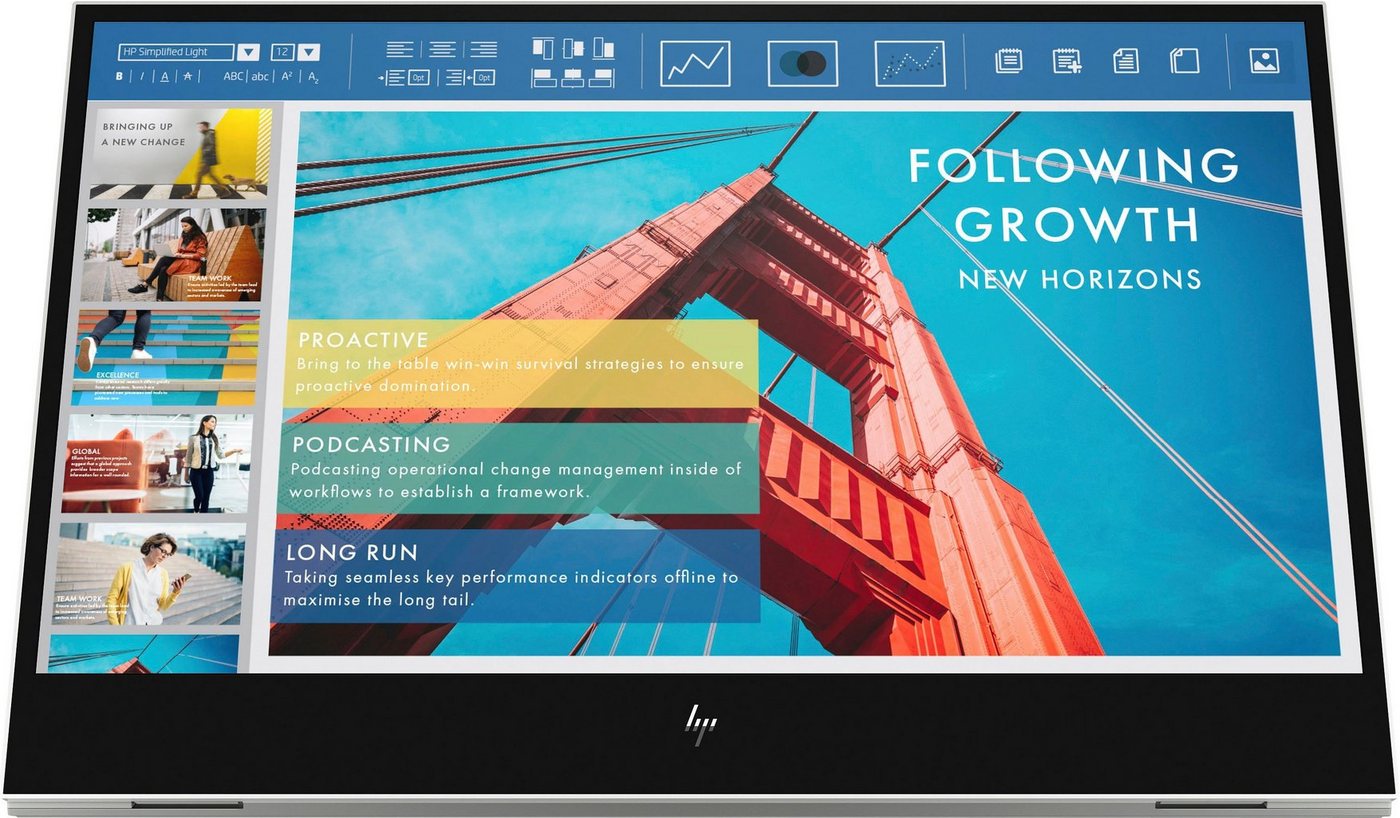 HP E14 G4 HSD-0073-F Portabler Monitor (35,6 cm/14 ", 1920 x 1080 px, Full HD, 5 ms Reaktionszeit, 60 Hz, IPS-LED) von HP