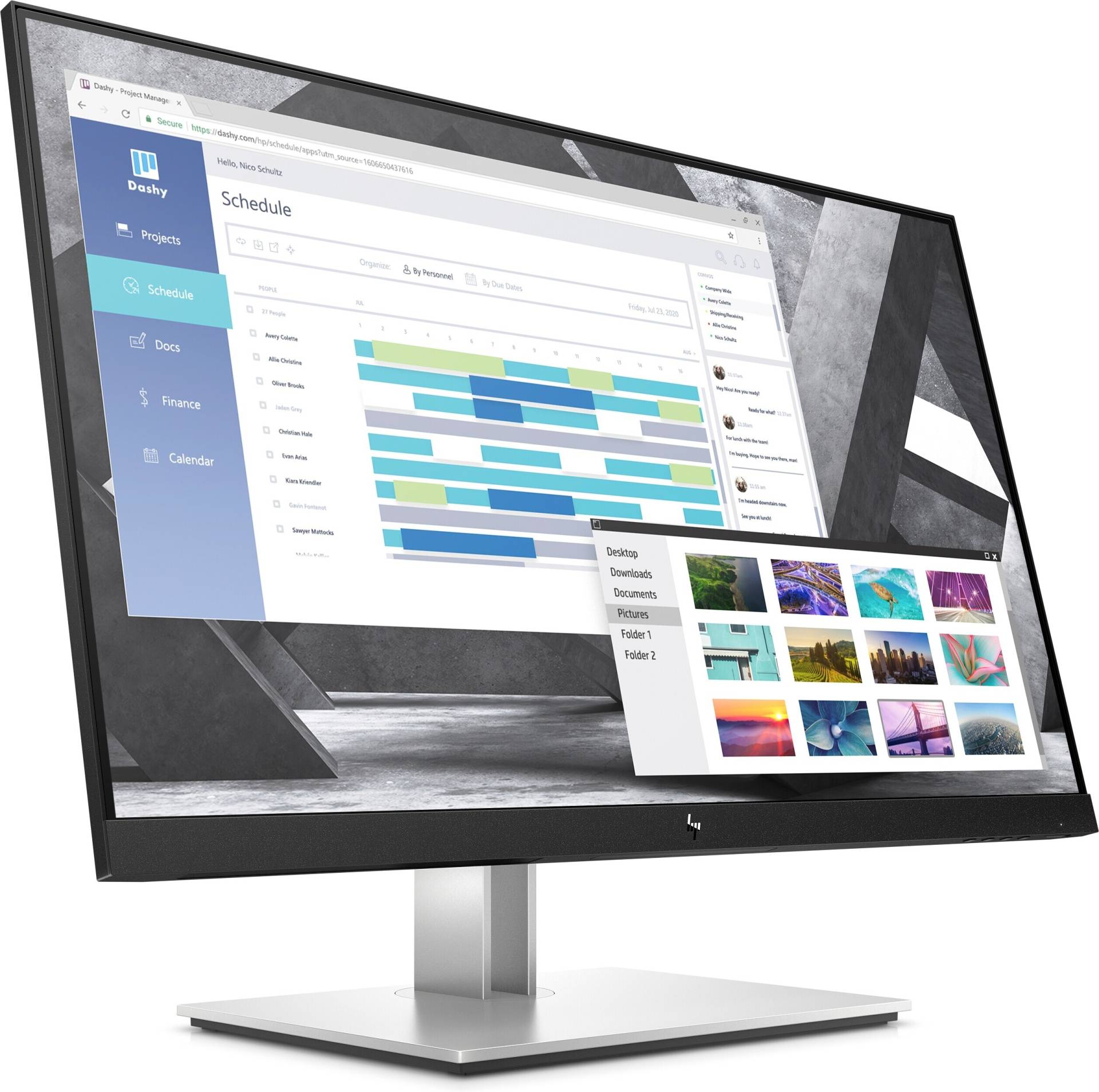 HP E27q G4 - IPS-Panel, QHD, Pivot, DisplayPort, HDMI von HP